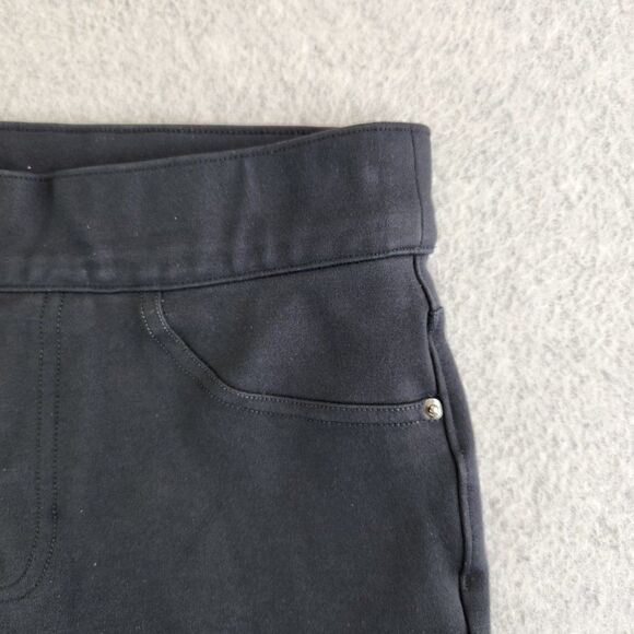 Spanx Pants Womens Small Black The Perfect Cropped Straight Leg Slimming Pull On - Picture 4 of 14